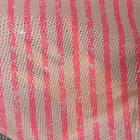 Brooks Hot Pink Stripe Mesh Running Tank Top - Picture 6 of 7